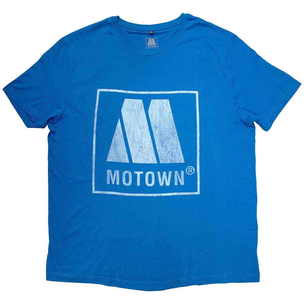 Motown Records - Vintage Logo Heren Tshirt - Blauw